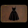 Faux Leather Engravable Patch - Round-Corner Rectangular Thumbnail