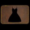 Faux Leather Engravable Patch - Round-Corner Rectangular Thumbnail