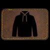 Faux Leather Engravable Patch - Round-Corner Rectangular Thumbnail