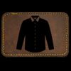 Faux Leather Engravable Patch - Round-Corner Rectangular Thumbnail