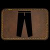 Faux Leather Engravable Patch - Round-Corner Rectangular Thumbnail
