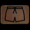Faux Leather Engravable Patch - Round-Corner Rectangular Thumbnail