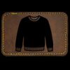 Faux Leather Engravable Patch - Round-Corner Rectangular Thumbnail