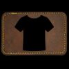 Faux Leather Engravable Patch - Round-Corner Rectangular Thumbnail