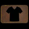 Faux Leather Engravable Patch - Round-Corner Rectangular Thumbnail