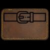 Faux Leather Engravable Patch - Round-Corner Rectangular Thumbnail