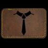 Faux Leather Engravable Patch - Round-Corner Rectangular Thumbnail
