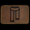 Faux Leather Engravable Patch - Round-Corner Rectangular Thumbnail