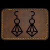 Faux Leather Engravable Patch - Round-Corner Rectangular Thumbnail