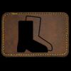 Faux Leather Engravable Patch - Round-Corner Rectangular Thumbnail