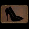 Faux Leather Engravable Patch - Round-Corner Rectangular Thumbnail
