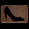 Faux Leather Engravable Patch - Round-Corner Rectangular Thumbnail