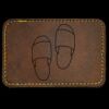 Faux Leather Engravable Patch - Round-Corner Rectangular Thumbnail