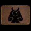 Faux Leather Engravable Patch - Round-Corner Rectangular Thumbnail