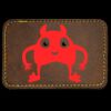 Faux Leather Engravable Patch - Round-Corner Rectangular Thumbnail