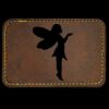Faux Leather Engravable Patch - Round-Corner Rectangular Thumbnail