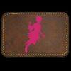 Faux Leather Engravable Patch - Round-Corner Rectangular Thumbnail