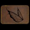 Faux Leather Engravable Patch - Round-Corner Rectangular Thumbnail