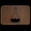 Faux Leather Engravable Patch - Round-Corner Rectangular Thumbnail