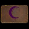 Faux Leather Engravable Patch - Round-Corner Rectangular Thumbnail