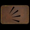 Faux Leather Engravable Patch - Round-Corner Rectangular Thumbnail