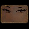 Faux Leather Engravable Patch - Round-Corner Rectangular Thumbnail