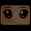 Faux Leather Engravable Patch - Round-Corner Rectangular Thumbnail