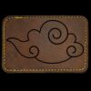 Faux Leather Engravable Patch - Round-Corner Rectangular Thumbnail