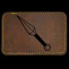 Faux Leather Engravable Patch - Round-Corner Rectangular Thumbnail