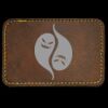 Faux Leather Engravable Patch - Round-Corner Rectangular Thumbnail
