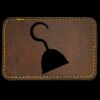 Faux Leather Engravable Patch - Round-Corner Rectangular Thumbnail