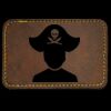 Faux Leather Engravable Patch - Round-Corner Rectangular Thumbnail