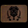 Faux Leather Engravable Patch - Round-Corner Rectangular Thumbnail