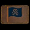 Faux Leather Engravable Patch - Round-Corner Rectangular Thumbnail
