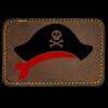 Faux Leather Engravable Patch - Round-Corner Rectangular Thumbnail