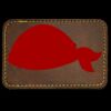 Faux Leather Engravable Patch - Round-Corner Rectangular Thumbnail