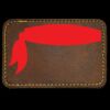 Faux Leather Engravable Patch - Round-Corner Rectangular Thumbnail