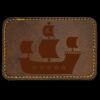 Faux Leather Engravable Patch - Round-Corner Rectangular Thumbnail