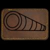 Faux Leather Engravable Patch - Round-Corner Rectangular Thumbnail
