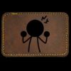 Faux Leather Engravable Patch - Round-Corner Rectangular Thumbnail