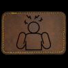 Faux Leather Engravable Patch - Round-Corner Rectangular Thumbnail