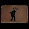 Faux Leather Engravable Patch - Round-Corner Rectangular Thumbnail