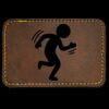 Faux Leather Engravable Patch - Round-Corner Rectangular Thumbnail