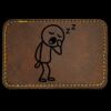 Faux Leather Engravable Patch - Round-Corner Rectangular Thumbnail