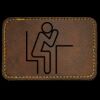 Faux Leather Engravable Patch - Round-Corner Rectangular Thumbnail