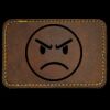 Faux Leather Engravable Patch - Round-Corner Rectangular Thumbnail