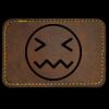 Faux Leather Engravable Patch - Round-Corner Rectangular Thumbnail