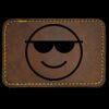Faux Leather Engravable Patch - Round-Corner Rectangular Thumbnail