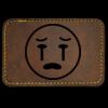 Faux Leather Engravable Patch - Round-Corner Rectangular Thumbnail