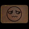 Faux Leather Engravable Patch - Round-Corner Rectangular Thumbnail